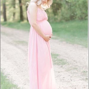 Pink Blush Maternity Dress